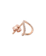 Creol 18K Gold, Whitegold or Rosegold Earring w. Diamonds