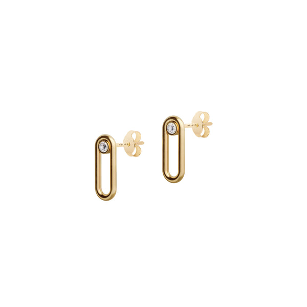 Elements N°1 18K Gold Earring w. Diamond