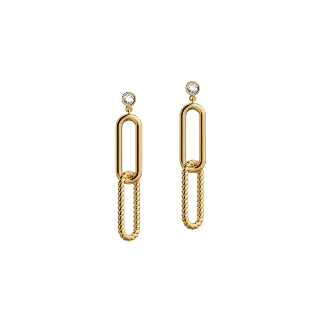 Elements N°4 18K Gold Earring w. Diamond