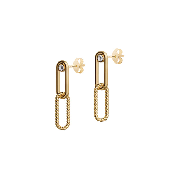 Elements N°5 18K Gold Earring w. Diamond