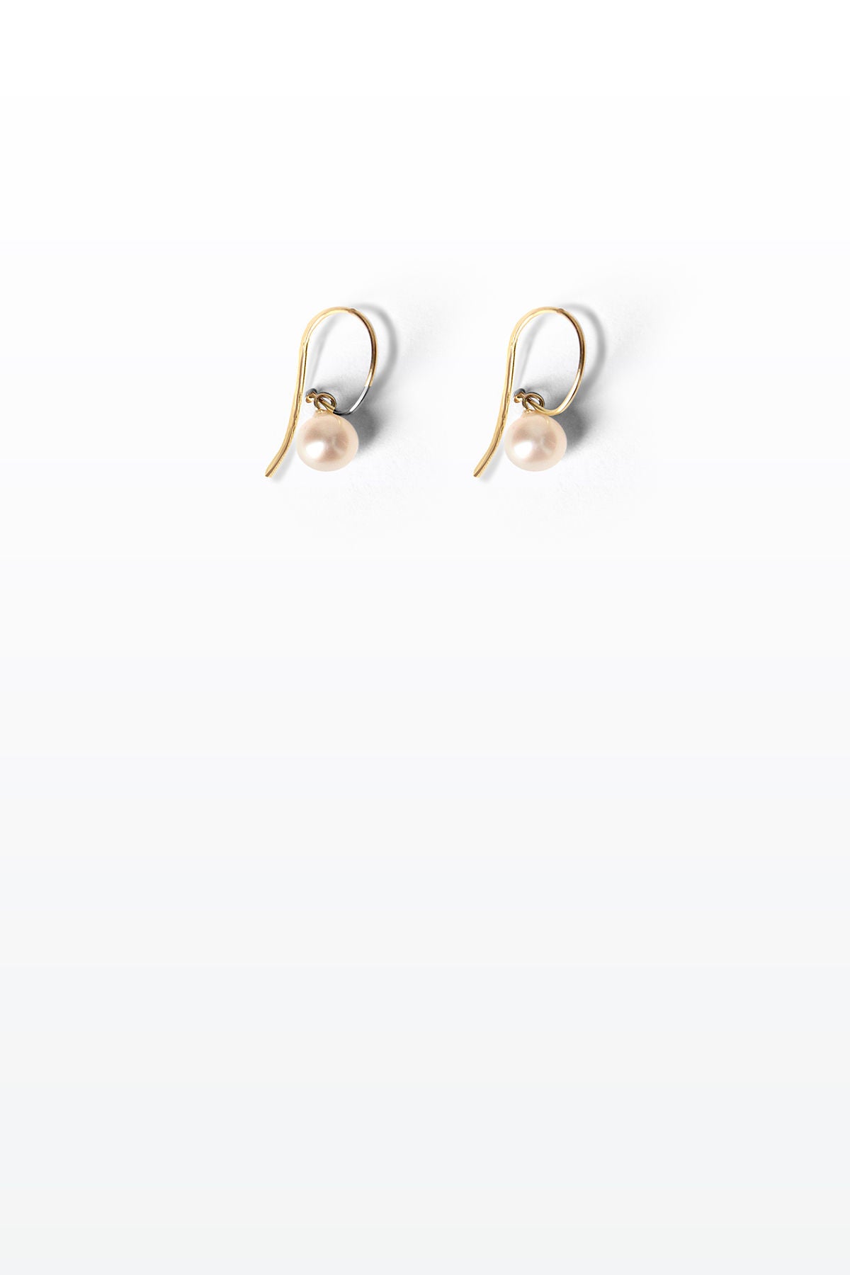 Glanz 05 18K Gold Ohrringe w. Perle