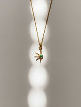 Emma Amulet 18K Fairmined Guld Halskæde m. Smaragd