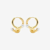 Falcate Vermeil Silver Earrings