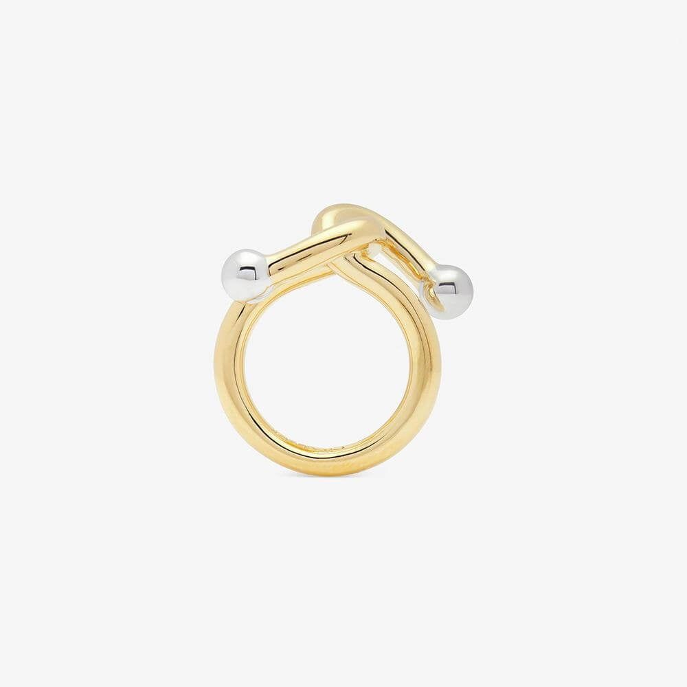Falcate Vermeil Silver Ring