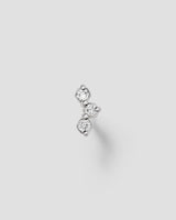 Honey I'm Home Labret 14k Whitegold Ear Piercing w. Diamonds
