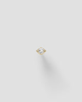 Ivory Labret 14k Gold Ear Piercing w. Diamonds