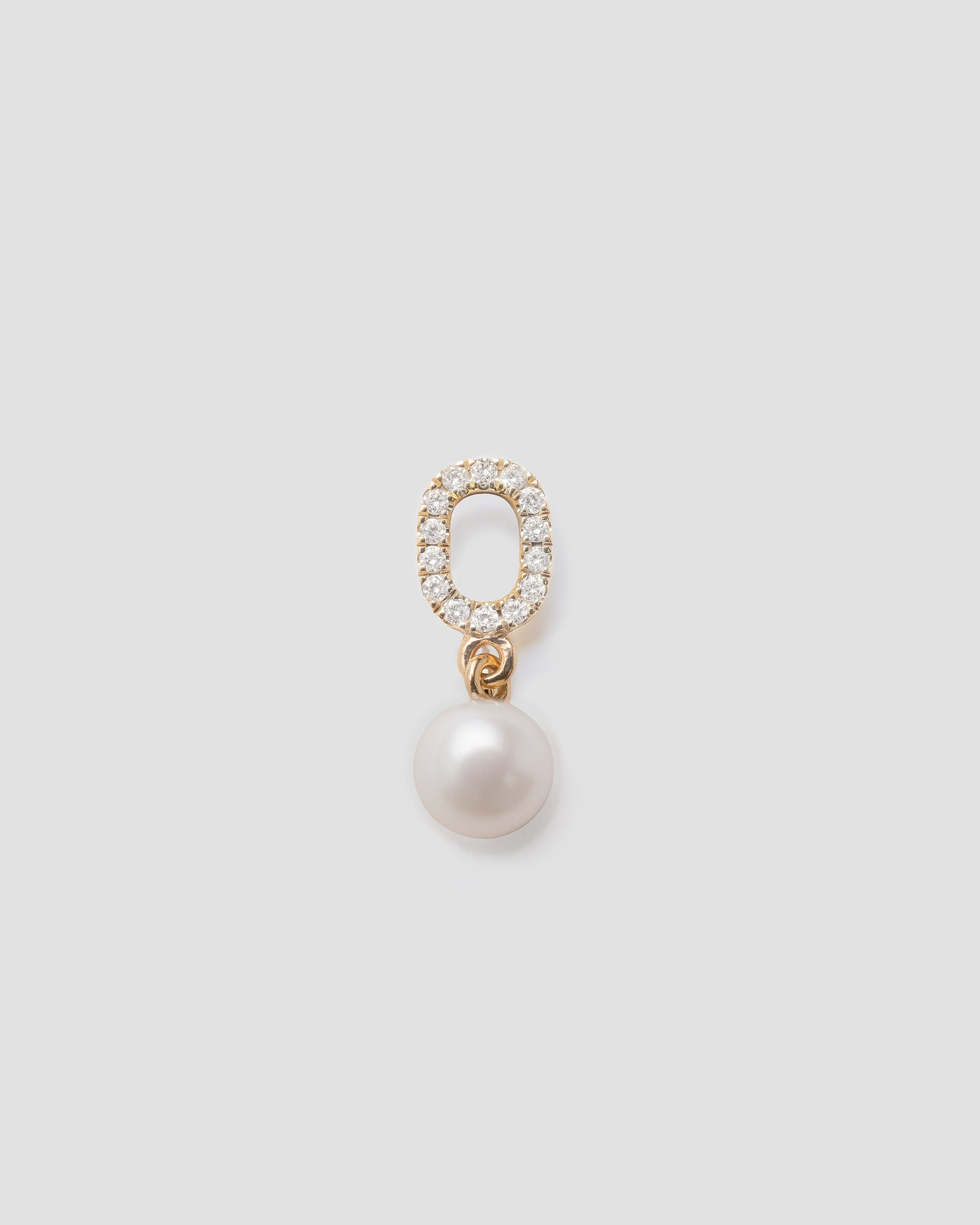 14k Gold Pendant w. Diamond & Pearls