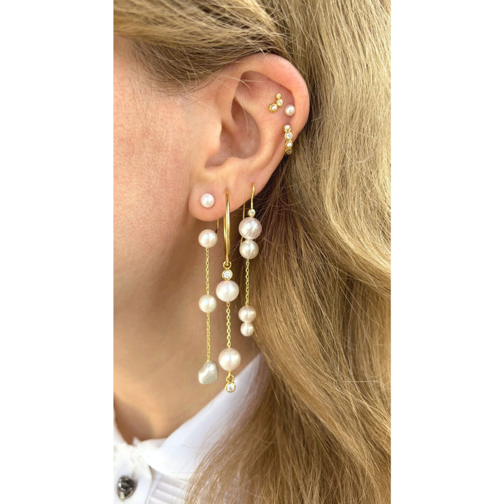 Imogen Gold Plated Stud w. Pearls