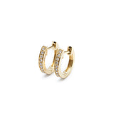 Eternity 18K Gold Hoops w. Lab-Grown Diamonds
