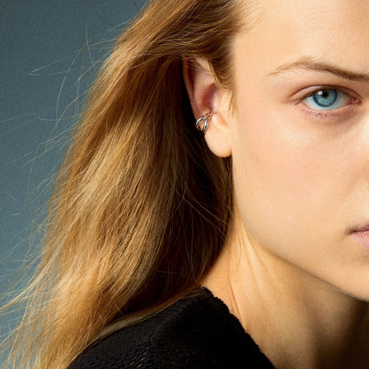 Eboris 18K Whitegold Ear Cuff Earring
