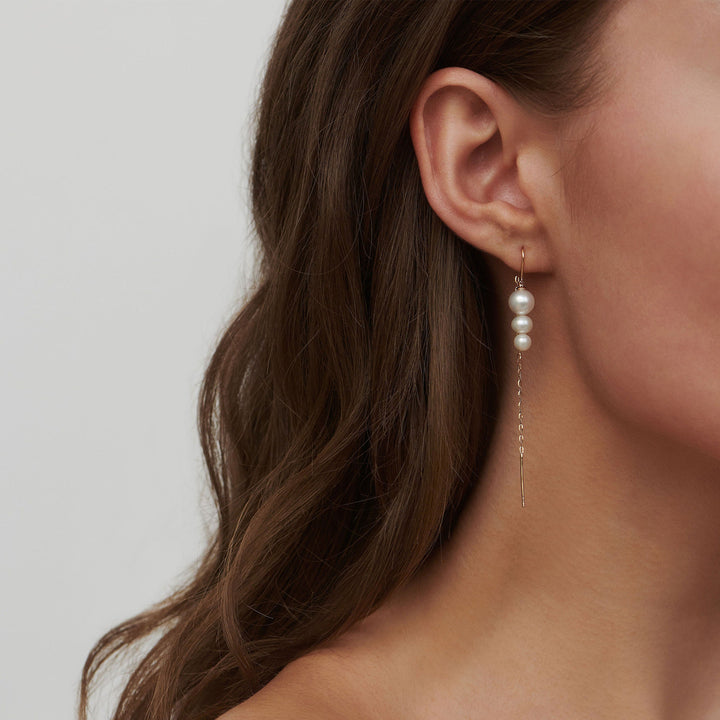 Eden Chain 14K Guld Ørering m. Perle