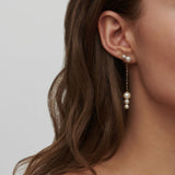 Edna Ear 14K Gold Ear Pendant w. Freshwater Pearls