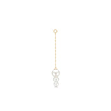 Edna Ear 14K Gold Ear Pendant w. Freshwater Pearls