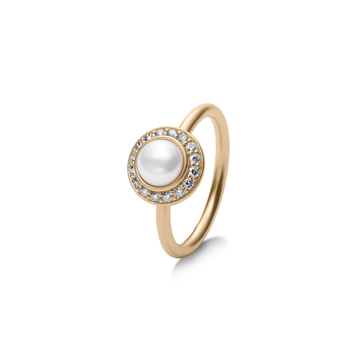 elaine ring i si brilliant cut diamonds with white freshwater pearl 2