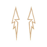 Flash Gold Plated Earrings w. Zirconia