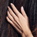 Elegance Band 18K Whitegold Ring w. Diamonds