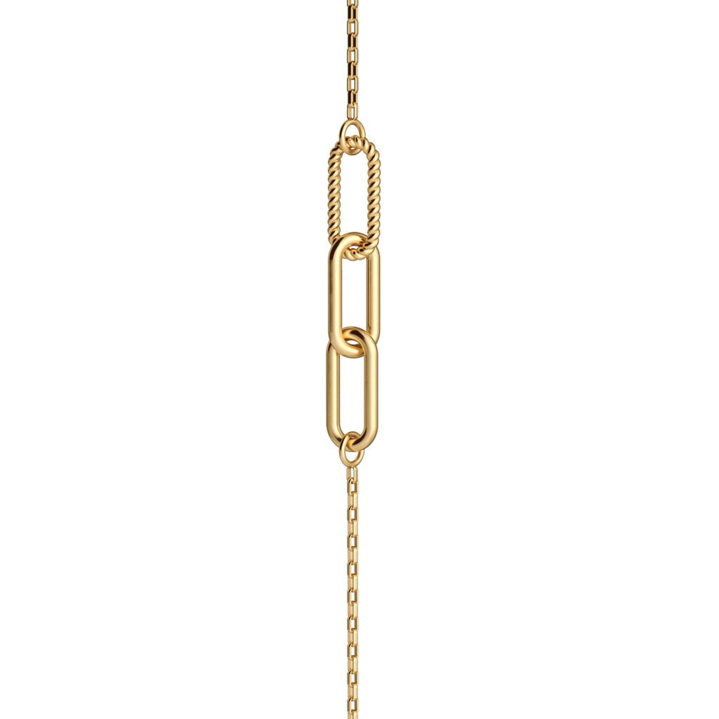 Elements N°2 18K Gold Necklace w. Diamond