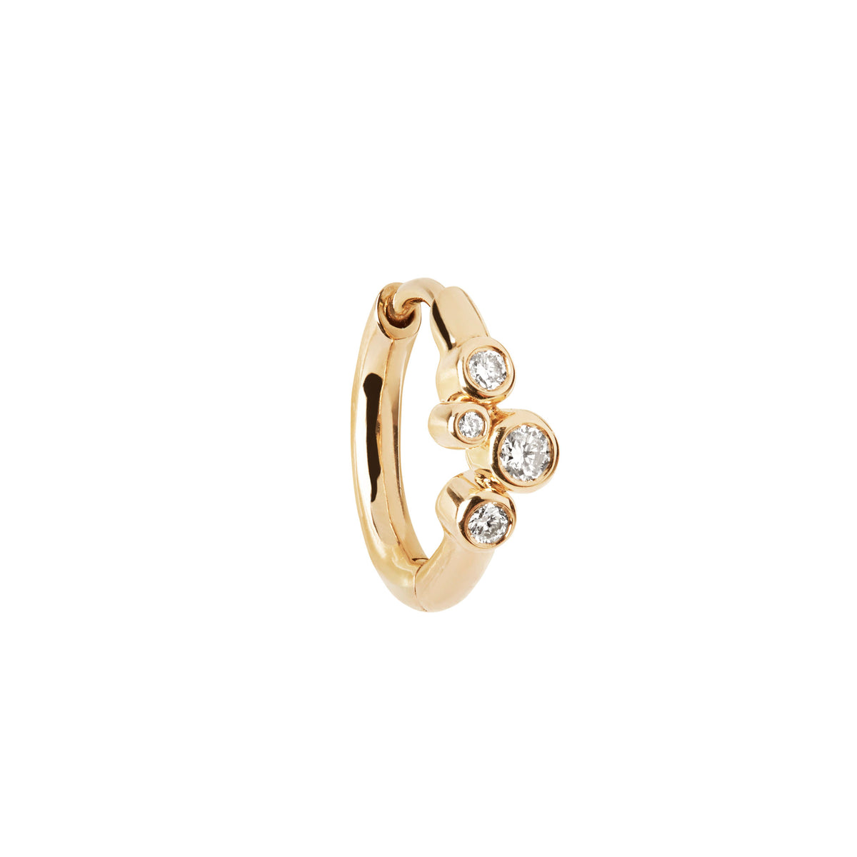 Elena 8 14K Guld Huggie m. Lab-grown Diamanter