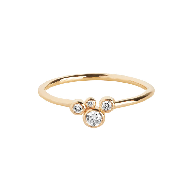 Elena 14K Guld Ring m. Lab-Grown Diamanter