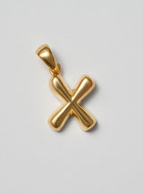 Helium Letter Gold Plated Pendant