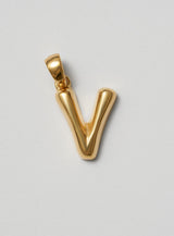 Helium Letter Gold Plated Pendant
