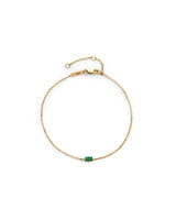 Emerald 14k Gold Bracelet w. Emerald