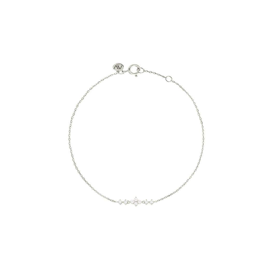 Enchanted to Meet You 18K White Gold Bracelet w. Diamonds