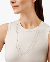 Legacy Knot 18K White Gold Long Chain Necklace