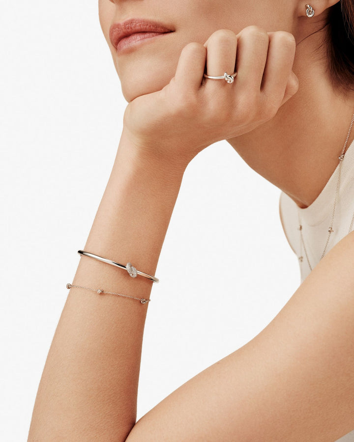 Legacy Knot 18K White Gold Bracelet