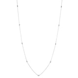 Legacy Knot 18K White Gold Long Chain Necklace