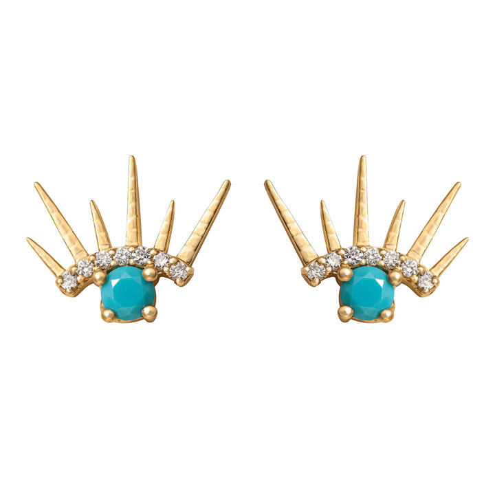 Böses Auge Part II Ohrstecker 18K Gold mit Diamant