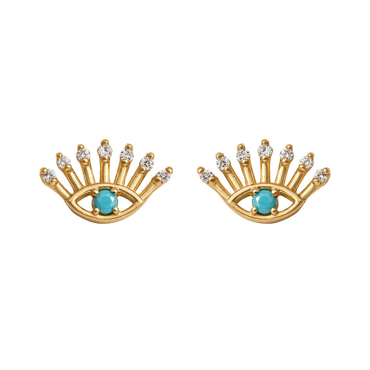 Böses Auge Part I Ohrstecker 18K Gold mit Diamant