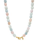 Flamingo Gold Plated Necklace w. Beryl