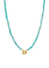 Gigi Gold Plated Necklace w. Amazonite