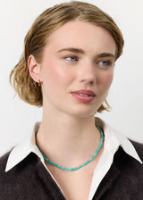 Gigi Gold Plated Necklace w. Amazonite