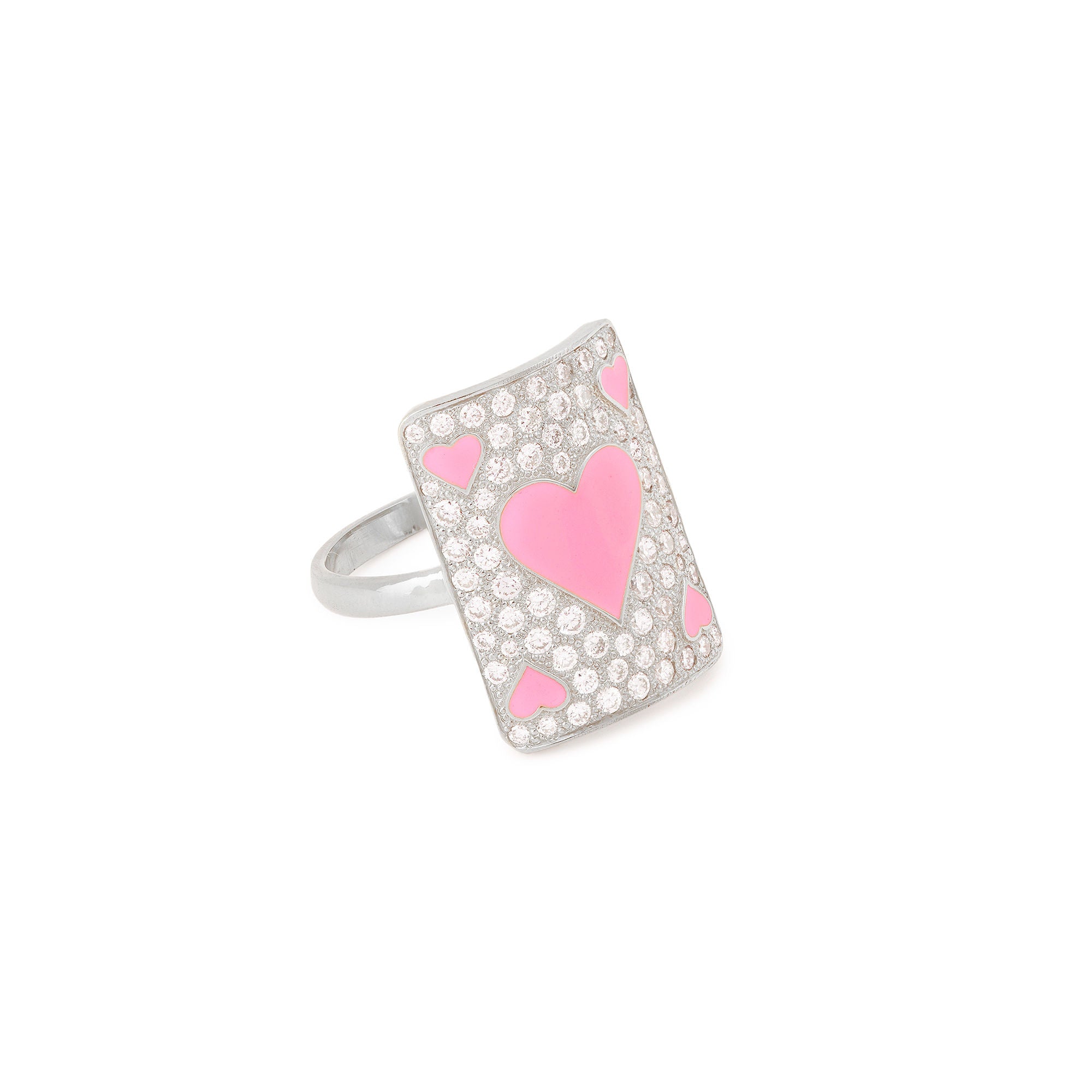 Bubble Âme Medium 18K White Gold Ring w. Lab-Grown Diamonds