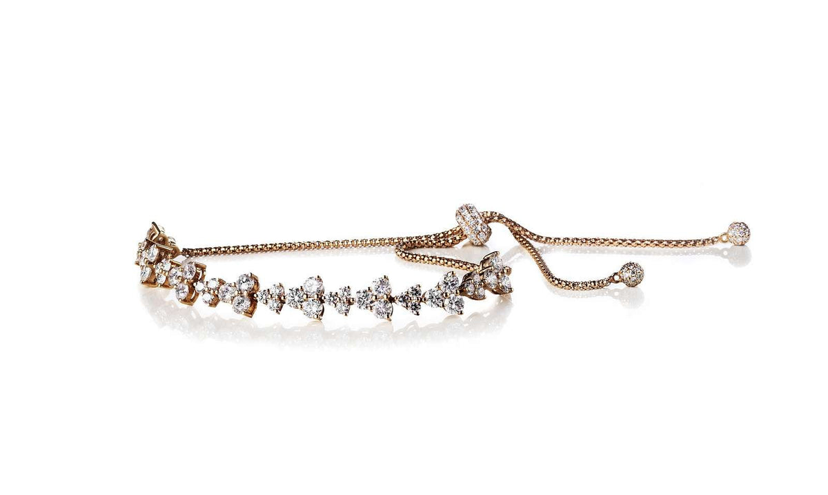 Conscious verstellbares Armband I 18K vergoldet Gold, Rosé- oder Weißgold I Diamanten