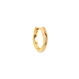 The Twist small 18K Gold Plated Hoop