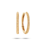 Byzantine medium 18K Gold Plated Hoop