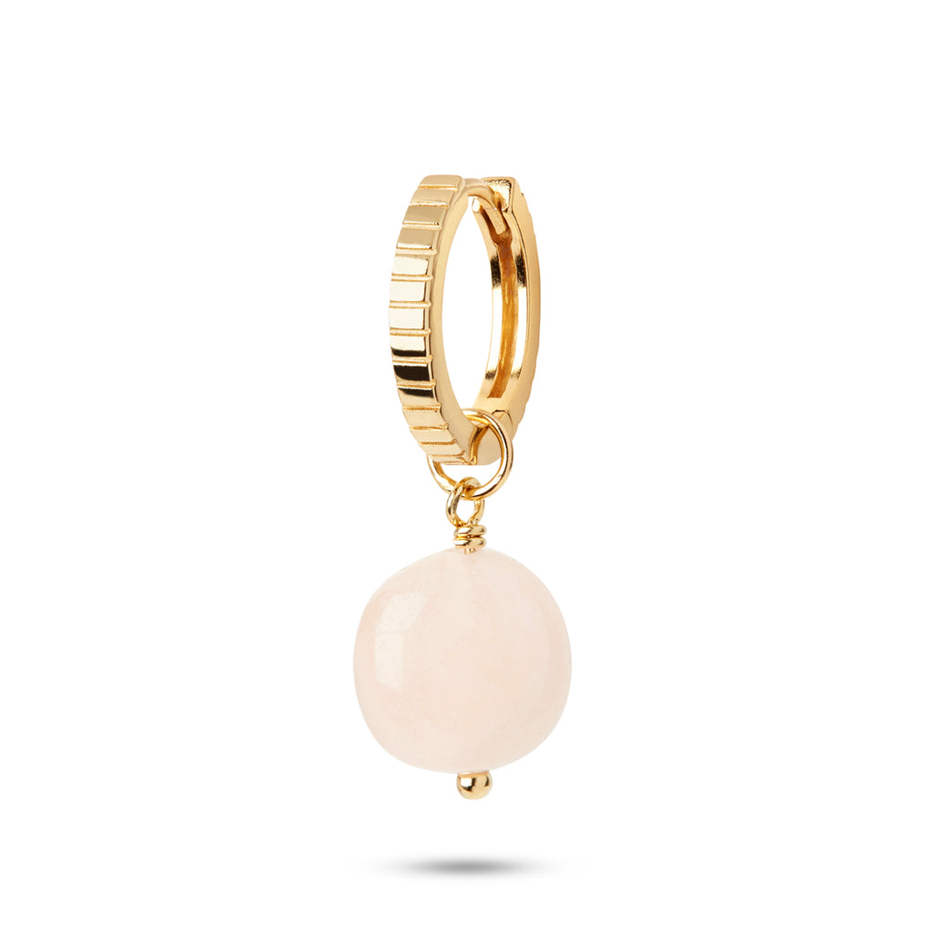 Pinstripe small 18K Gold Plated Hoop
