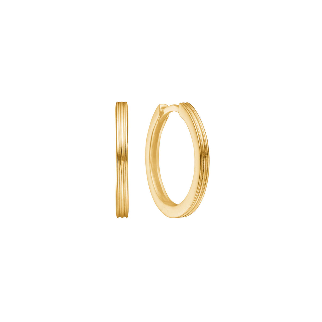 Unicorn medium 18K Gold Plated Hoop