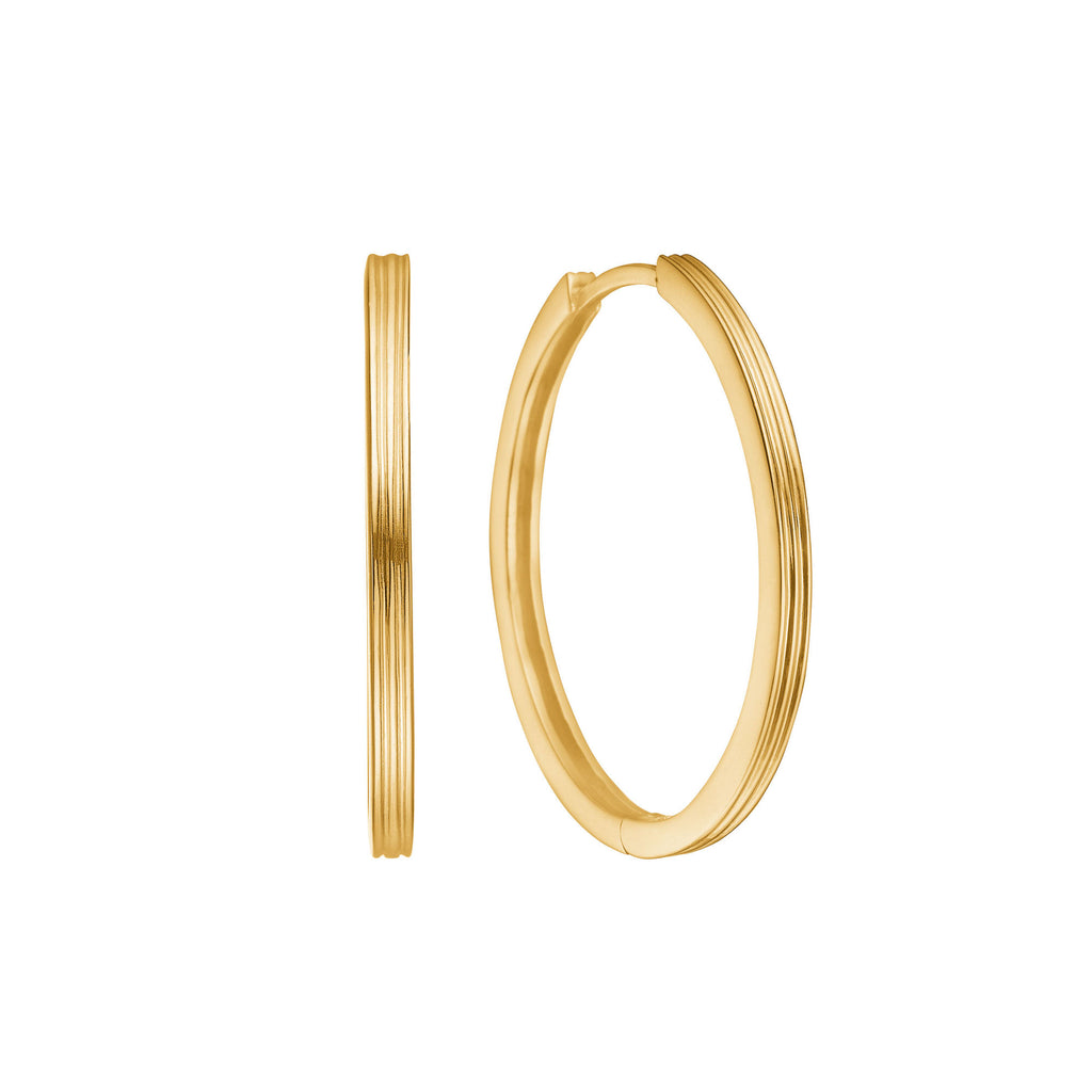 Unicorn large 18K Gold Plated Hoop