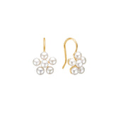 Reef 18K Gold Plated Earrings w. Pearls