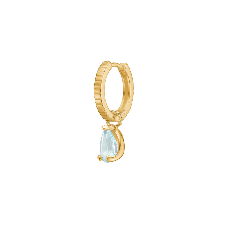 Reef Ohrring 18K vergoldet mit Topaz Drop