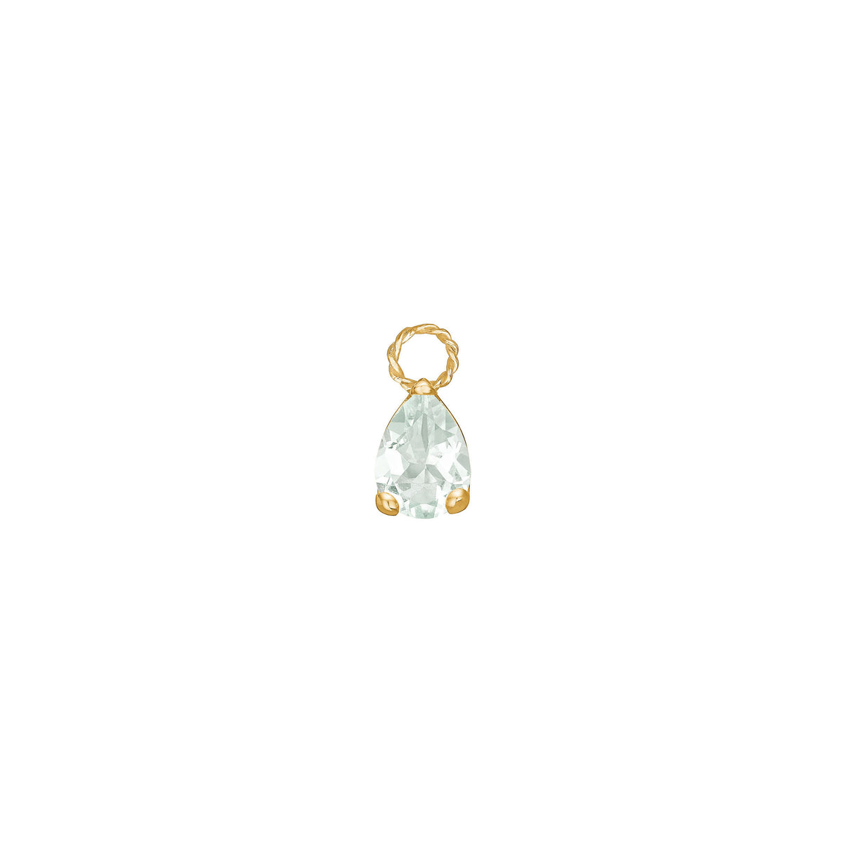 Reef 18K Gold Plated Earring w. Prasiolite