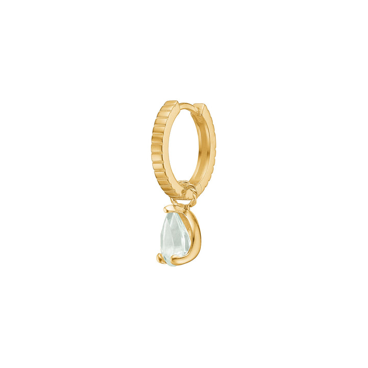 Reef 18K Gold Plated Earring w. Prasiolite