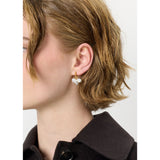 Unicorn 18K Gold Plated Pendant w. Pearls