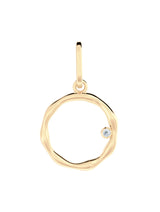 Liquid N°5 18K Gold Pendant w. Diamond