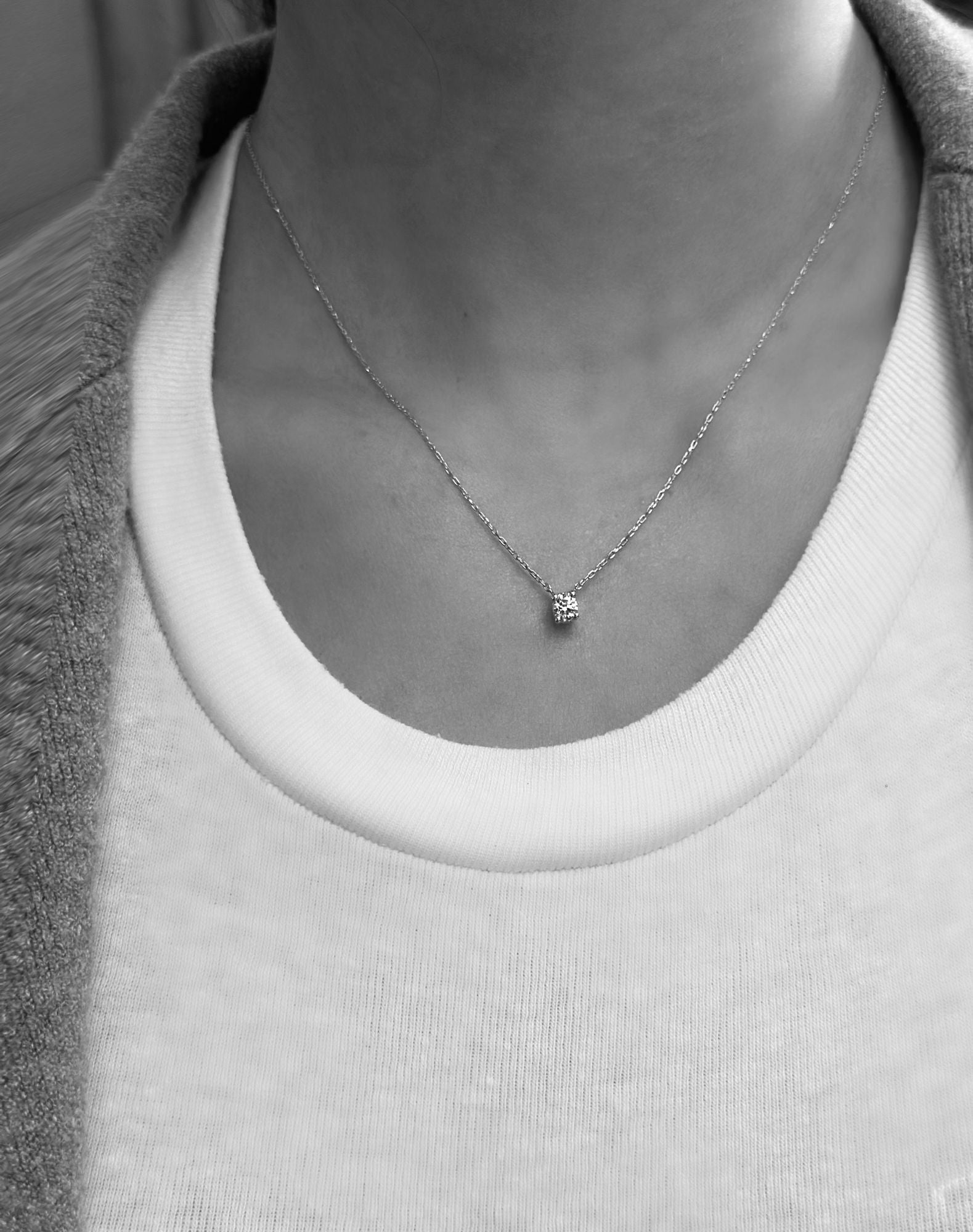 Teeny Twinkle 18k Gold Halskette w. Diamant