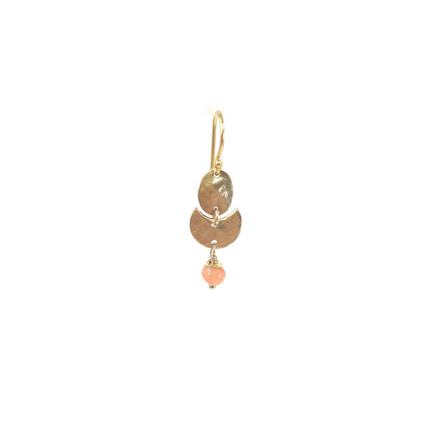 Flavia 14K Goldfilled Earring w. Pink Coral